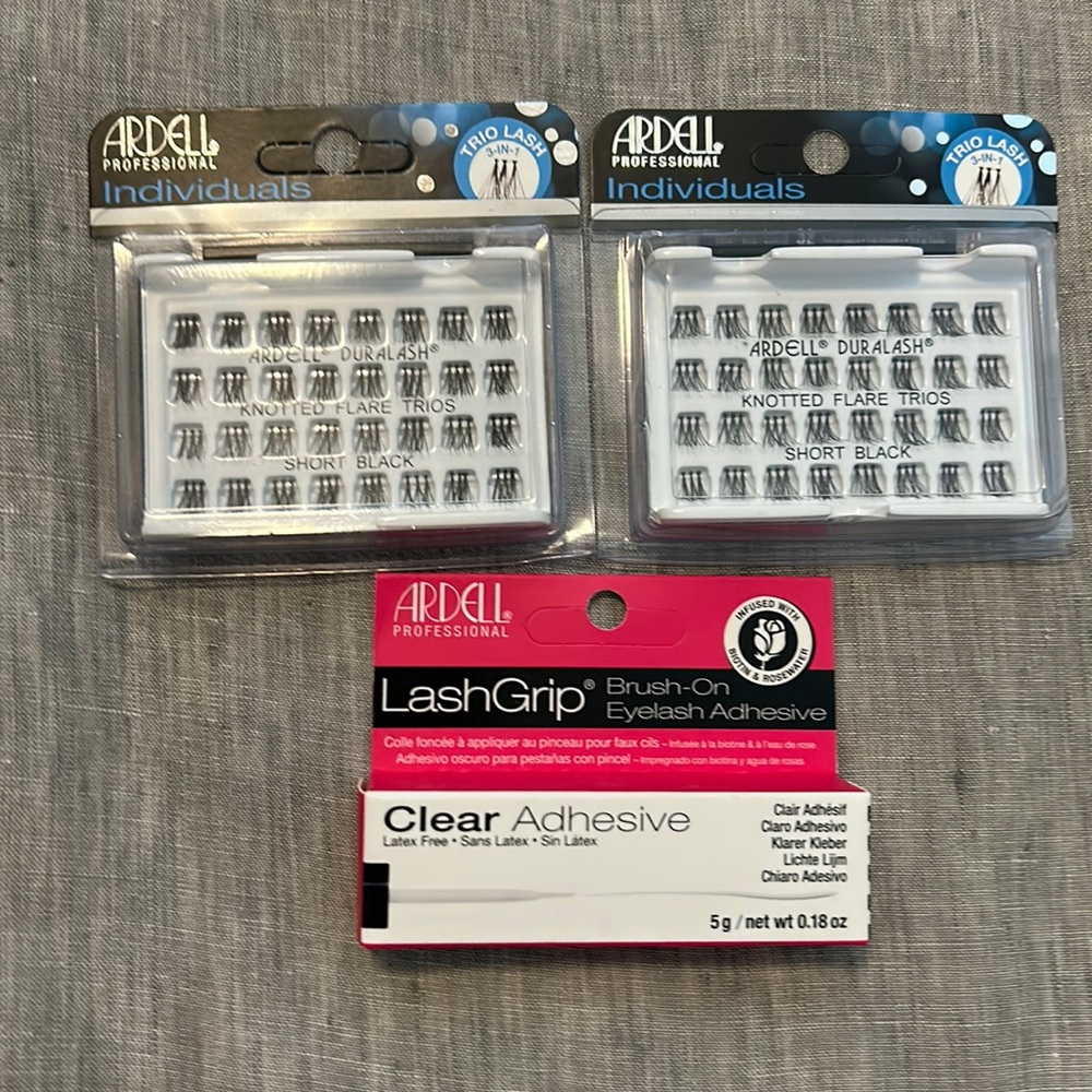 Ardell individual lashes and adhesive